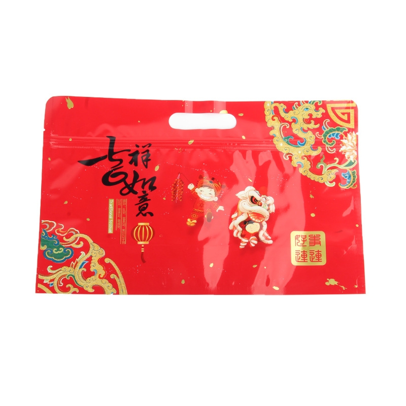 立體夾鏈提袋35*25+5吉祥如意(50入/包)