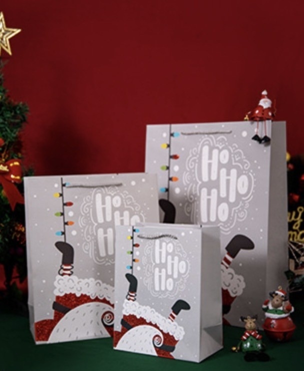 手提紙袋-HoHoHo(小)寬18*高23*側10cm(10入/包)
