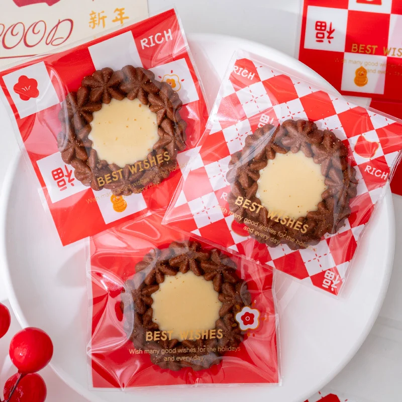 OPP自黏袋7*7祝福格子(混3款)(100入/包)